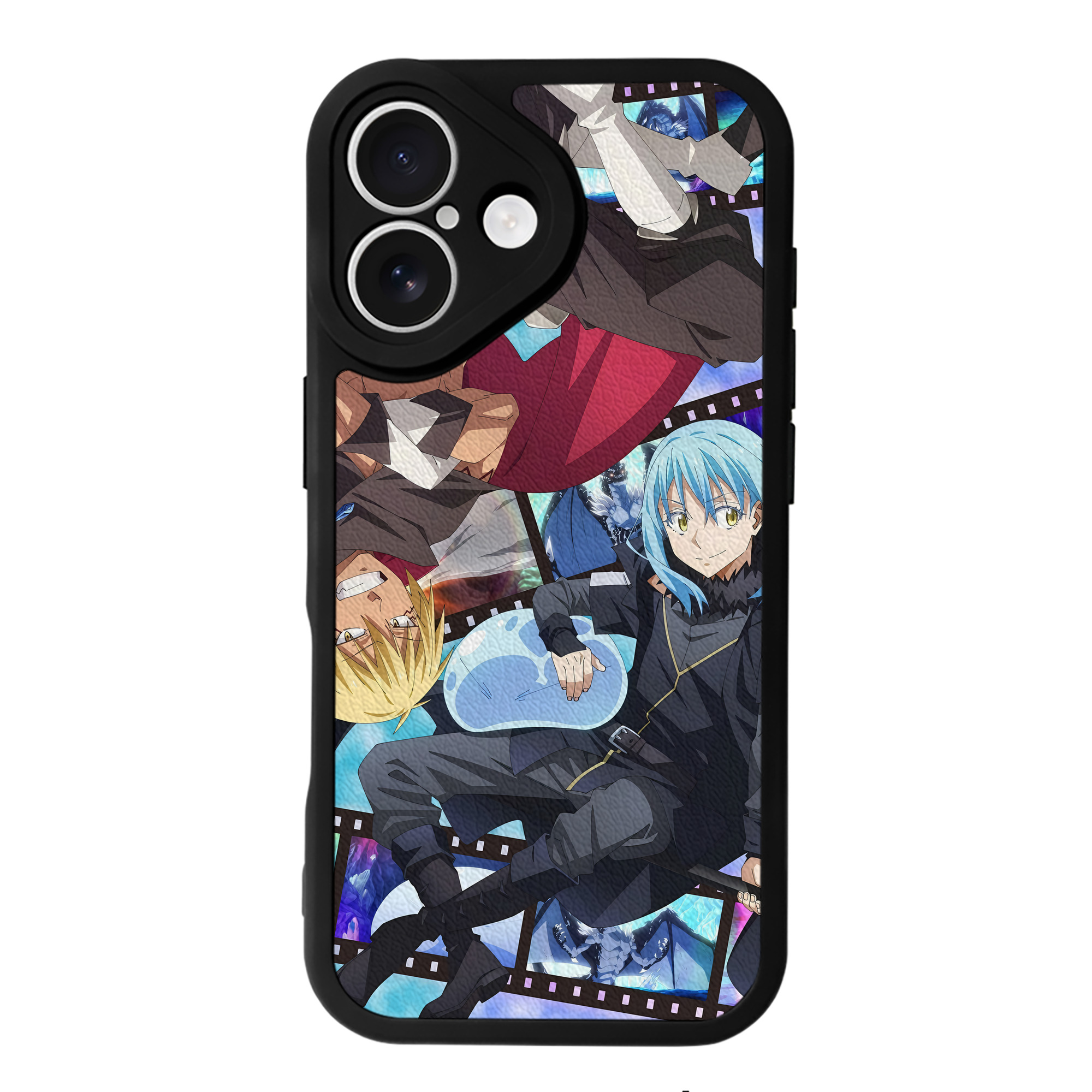 （画像用） 転スラ Regarding Reincarnated to Slime 【iPhone 16シリーズ対応】シリコンスマホケース（レザー調） 材質：シリコン